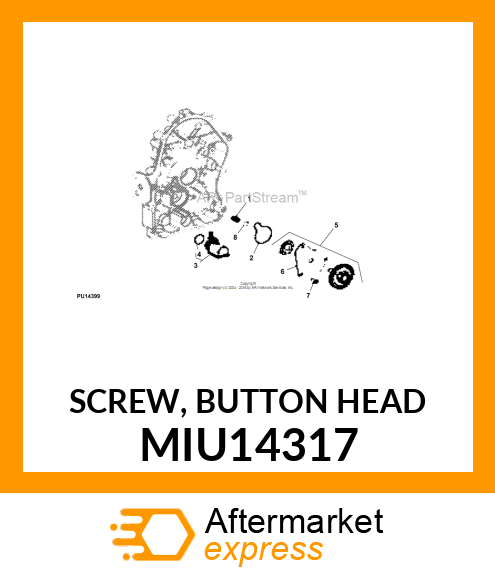 SCREW, BUTTON HEAD MIU14317