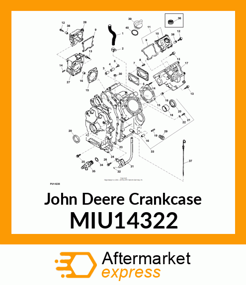 COVER, CRANKCASE MIU14322