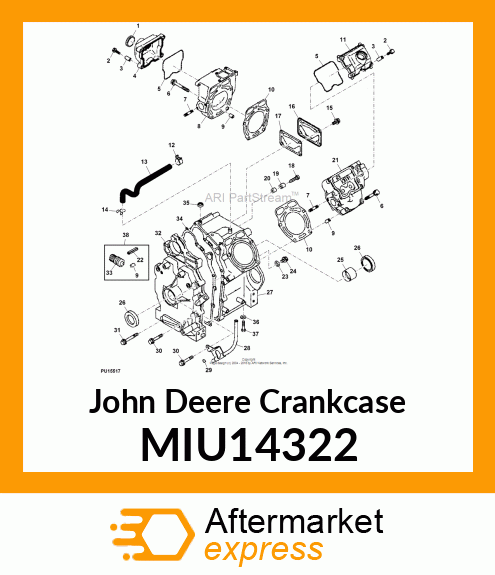 COVER, CRANKCASE MIU14322