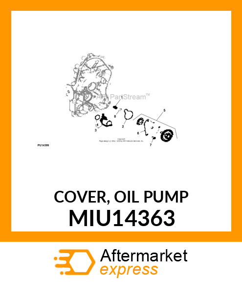 COVER, OIL PUMP MIU14363