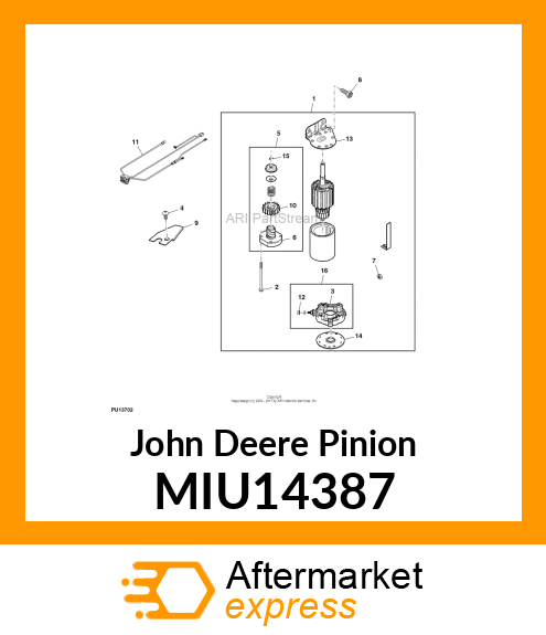 PINION, GEAR MIU14387