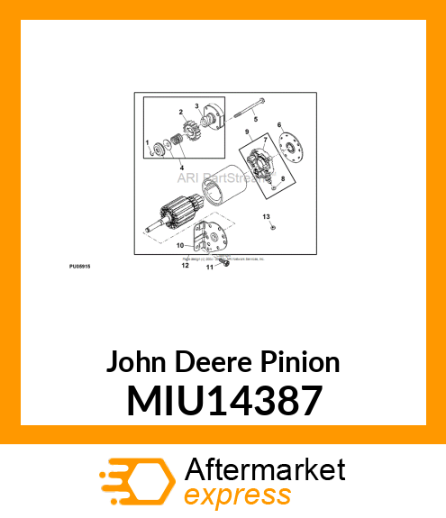 PINION, GEAR MIU14387