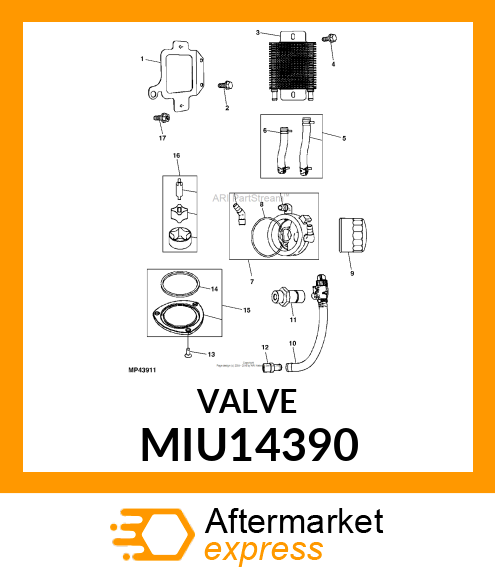 HOSE FITTING, CONNECTOR MIU14390