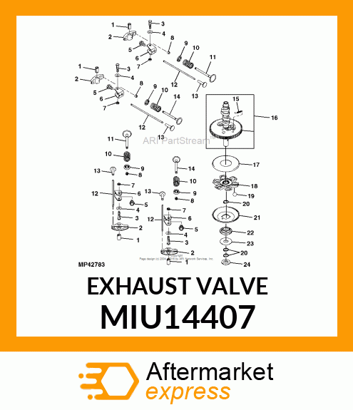 EXHAUST VALVE MIU14407