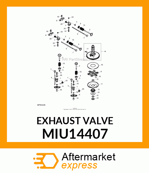 EXHAUST VALVE MIU14407