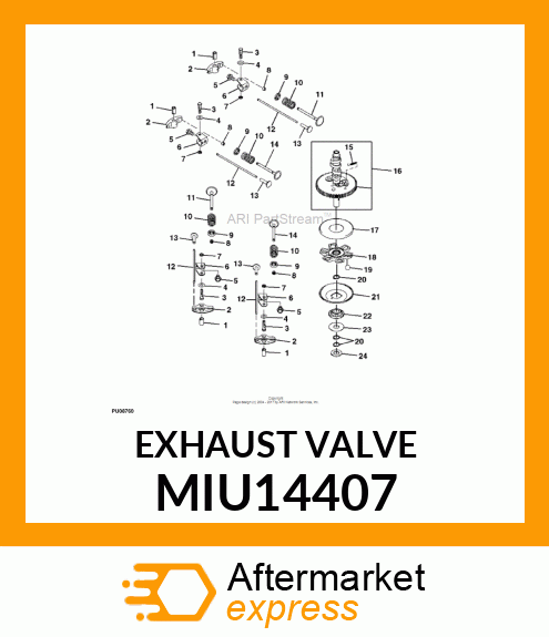 EXHAUST VALVE MIU14407