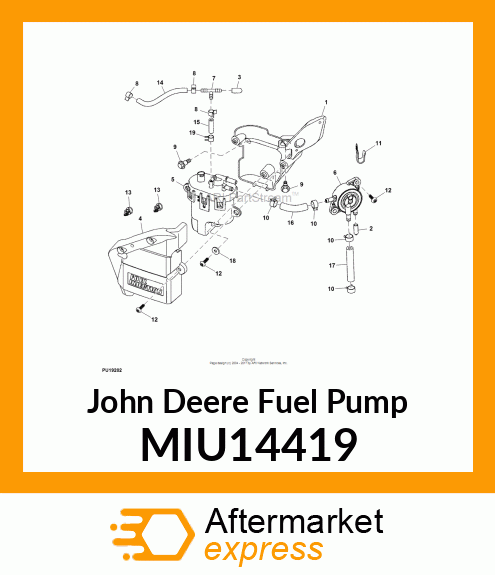 PUMP, FUEL INJECTION, HIGH PRESSURE MIU14419