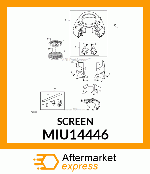 SCREEN, GUARD MIU14446