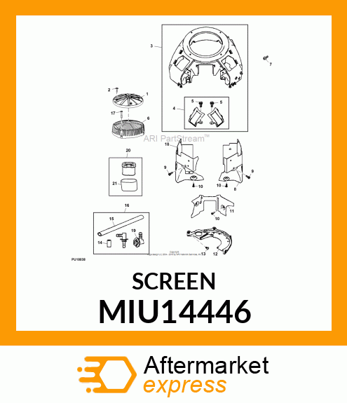 SCREEN, GUARD MIU14446