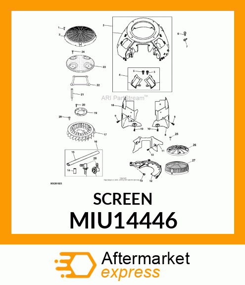 SCREEN, GUARD MIU14446