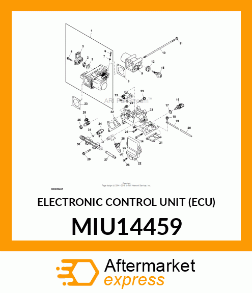 ELECTRONIC CONTROL UNIT (ECU) MIU14459