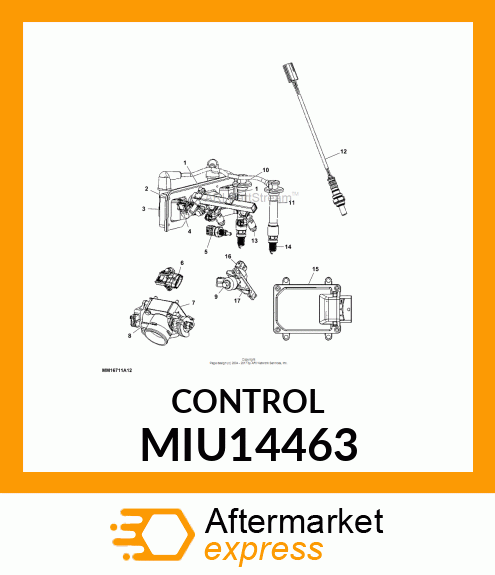 ENGINE CONTROLLER, ENGINE CONTROLLE MIU14463