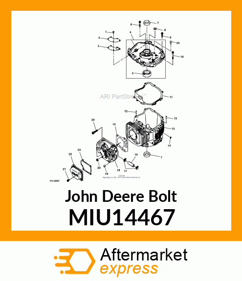 BOLT, BOLT, FLANGE MIU14467