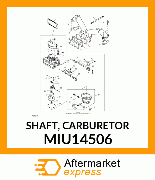 SHAFT, CARBURETOR MIU14506