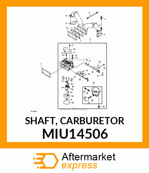 SHAFT, CARBURETOR MIU14506