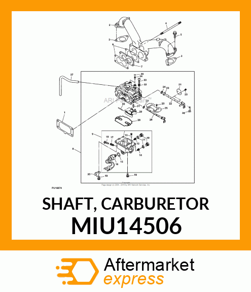 SHAFT, CARBURETOR MIU14506