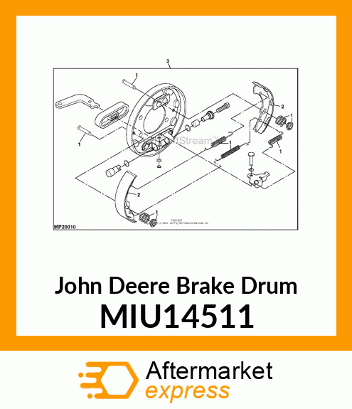 ASSEMBLY, BRAKE (L.H) MIU14511