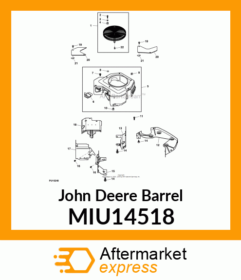 BAFFEL, LEFT BARREL MIU14518