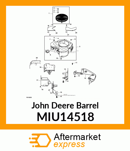 BAFFEL, LEFT BARREL MIU14518