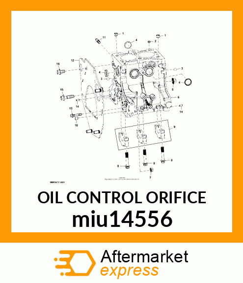 OIL CONTROL ORIFICE miu14556