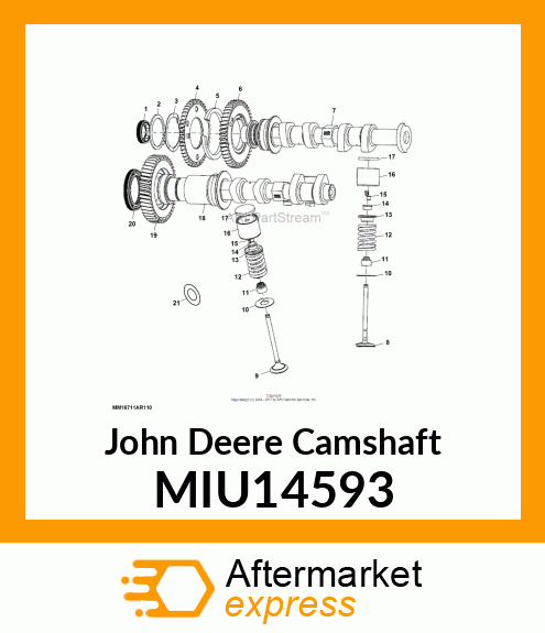 INTAKE CAMSHAFT MIU14593