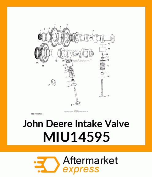 INTAKE VALVE MIU14595