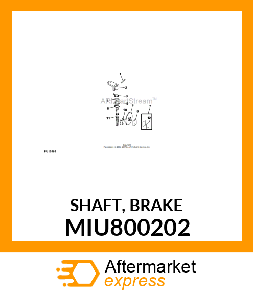 SHAFT, BRAKE MIU800202