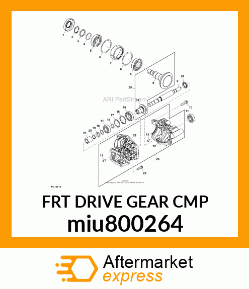 FRT DRIVE GEAR CMP miu800264