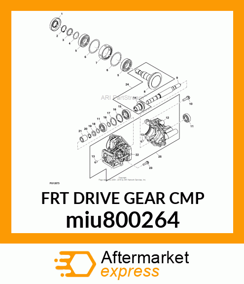 FRT DRIVE GEAR CMP miu800264