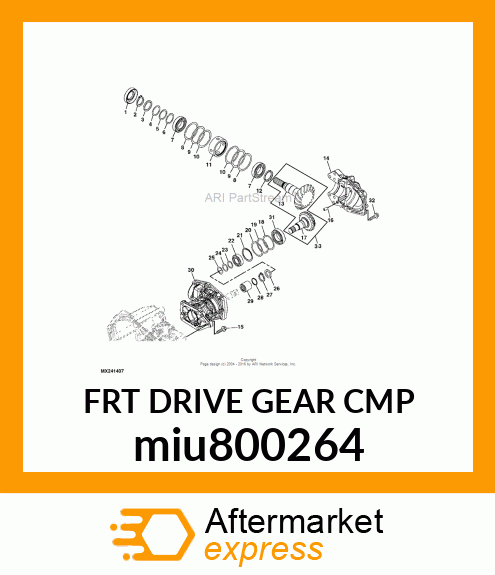 FRT DRIVE GEAR CMP miu800264