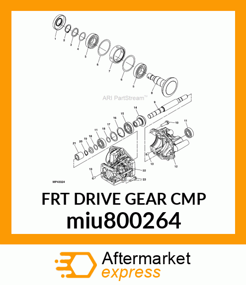 FRT DRIVE GEAR CMP miu800264