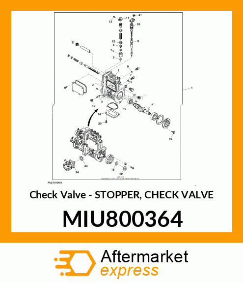 Check Valve - STOPPER, CHECK VALVE MIU800364