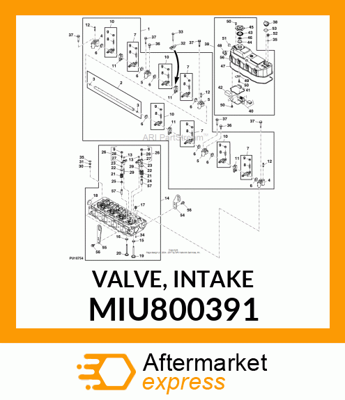 VALVE, INTAKE MIU800391