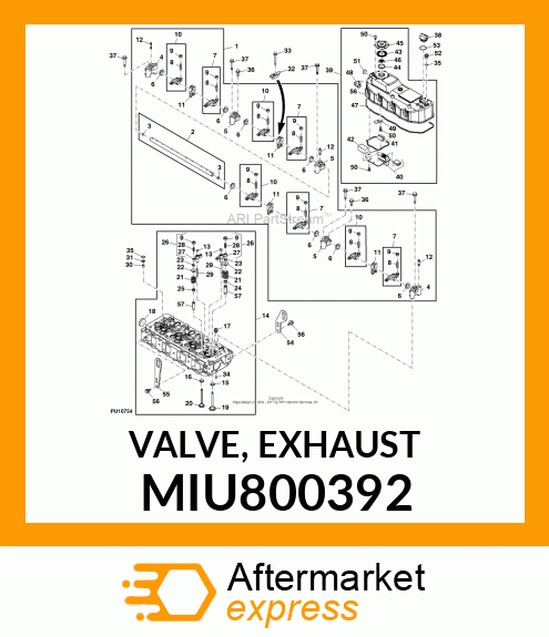 VALVE, EXHAUST MIU800392