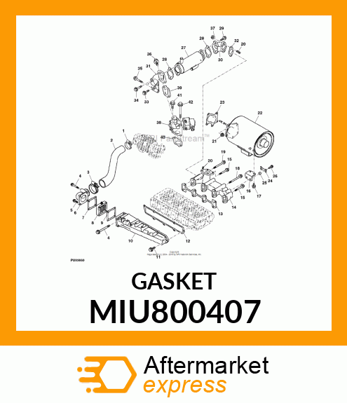 GASKET, MANIFOLD MIU800407