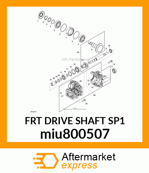 FRT DRIVE SHAFT SP1 miu800507