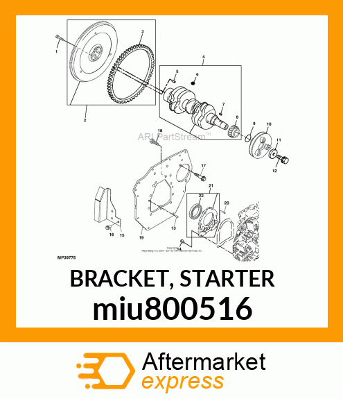 BRACKET, STARTER miu800516