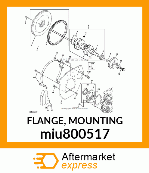 FLANGE, MOUNTING miu800517