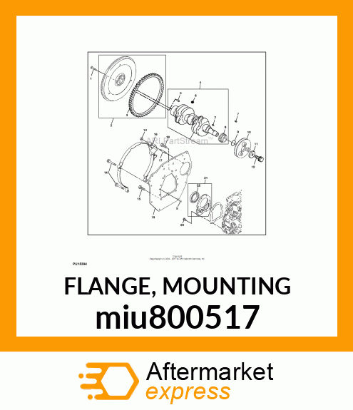 FLANGE, MOUNTING miu800517