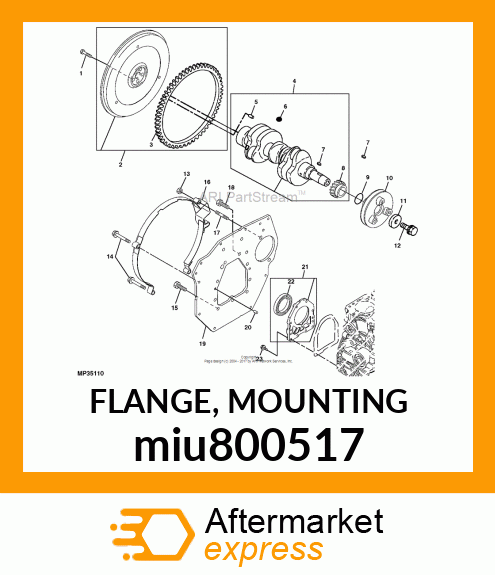 FLANGE, MOUNTING miu800517