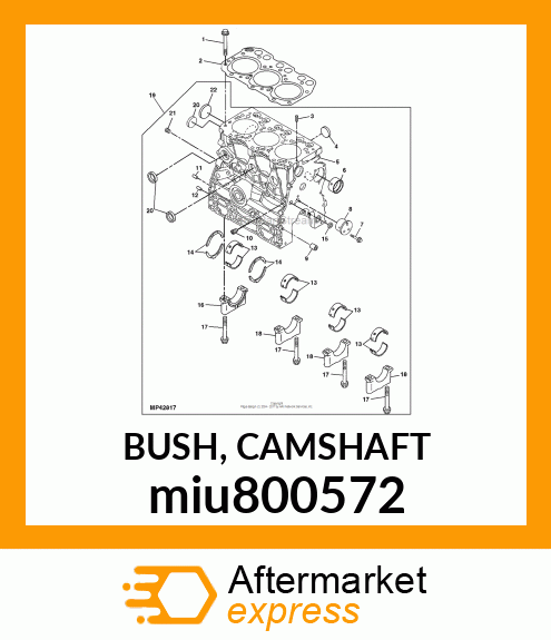 BUSH, CAMSHAFT miu800572