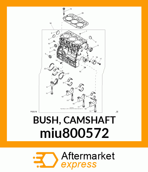 BUSH, CAMSHAFT miu800572