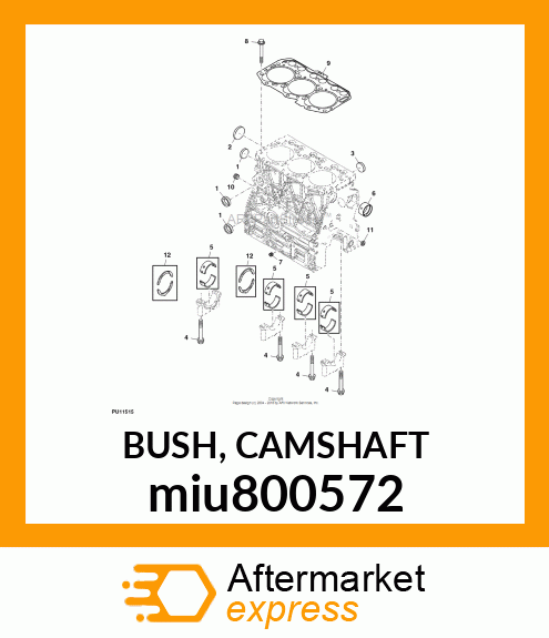 BUSH, CAMSHAFT miu800572