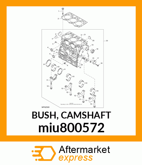 BUSH, CAMSHAFT miu800572