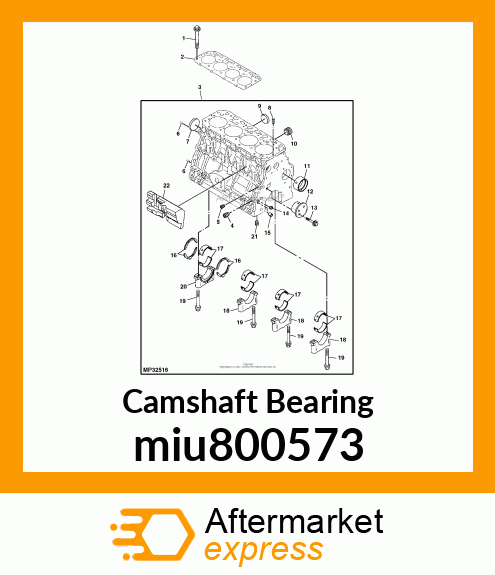 BUSH, CAMSHAFT miu800573