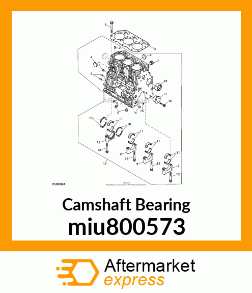 BUSH, CAMSHAFT miu800573