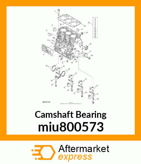 BUSH, CAMSHAFT miu800573