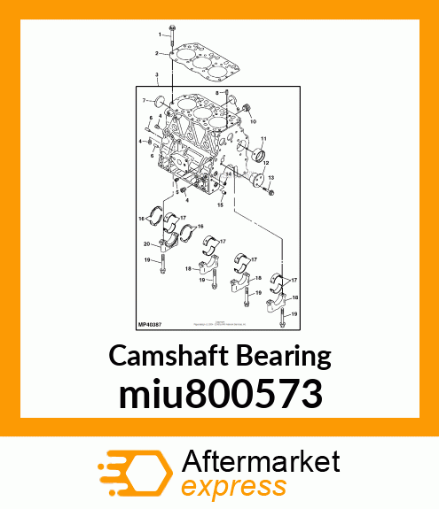 BUSH, CAMSHAFT miu800573