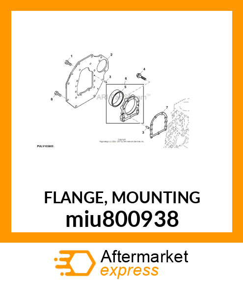 FLANGE, MOUNTING miu800938