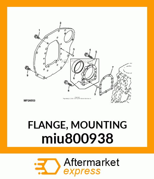 FLANGE, MOUNTING miu800938